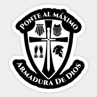 Ponte Toda La Armadura De Dios | Cristiana Hispana Sticker